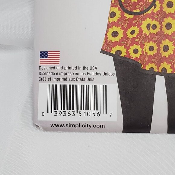 Simplicity 1056  Apron Sewing Pattern Mother & Daughter Size A S-L UNCUT - Picture 10 of 10